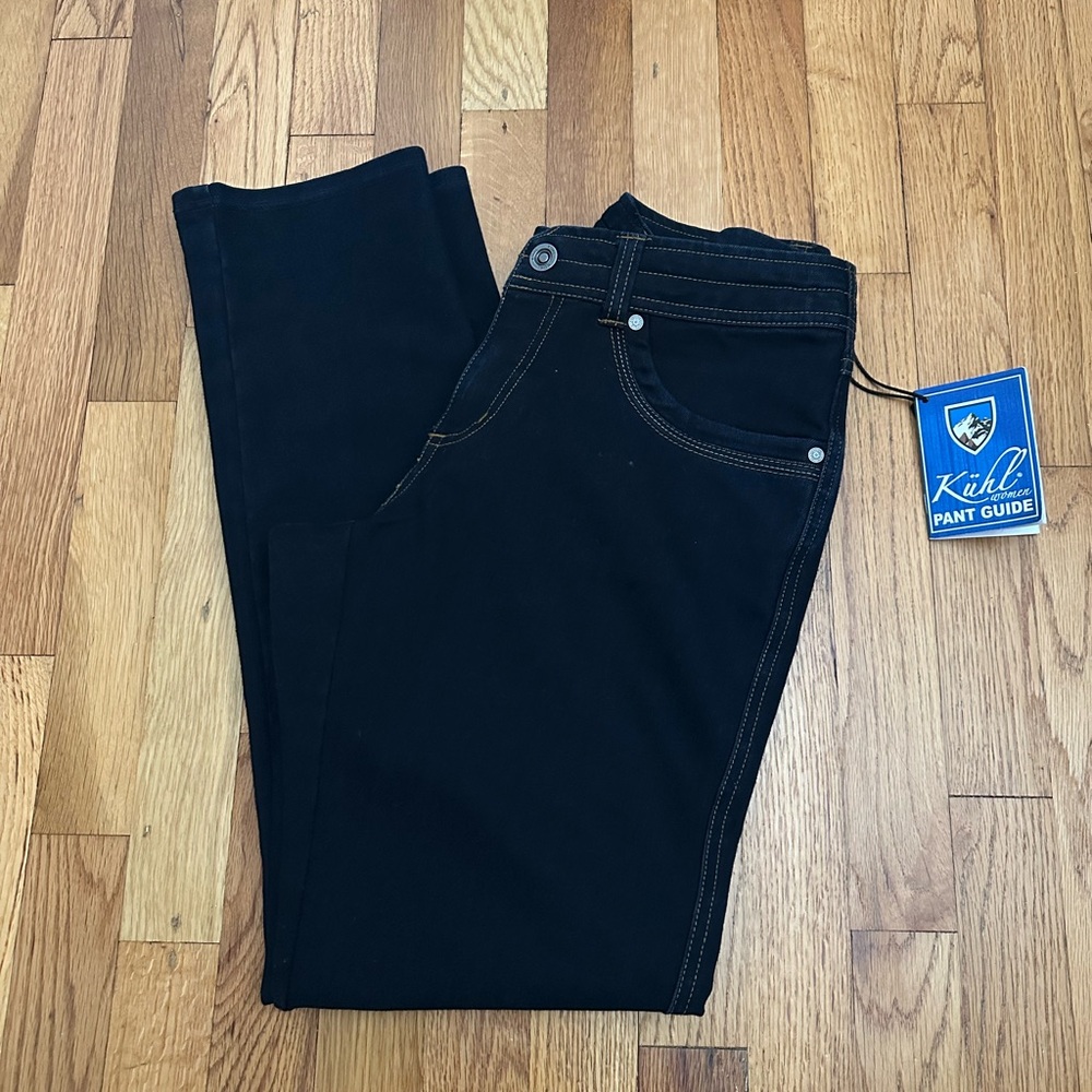Women’s Kuhl Danzr Skinny Jean Size 8 Short Dark Blue Drawstring Zipper Closure
